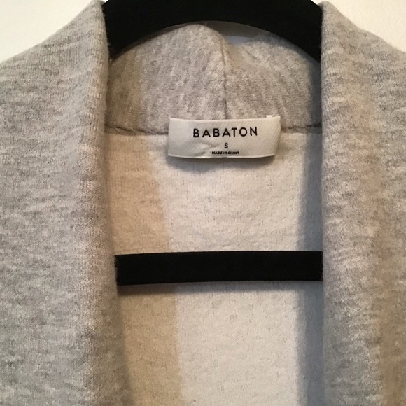 Aritzia Babaton Lance Cardigan Heathered Grey Espace - Picture 8 of 8